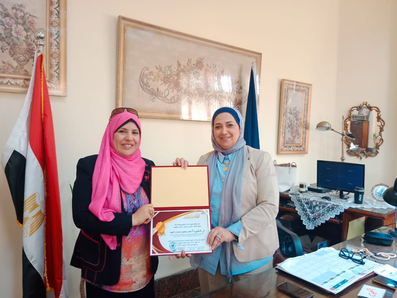 Launch of the First Round of the Initiative “Our Environment, Our Life” with a Symposium Entitled “Waste Recycling and Climate Issues” at the Faculty of Home Economics – Helwan University